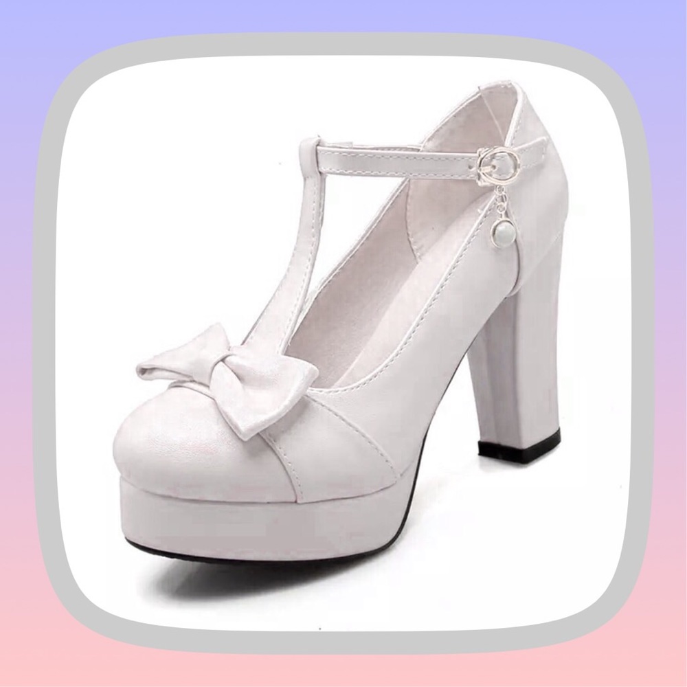 Sexy Pearl T-Strap Pumps